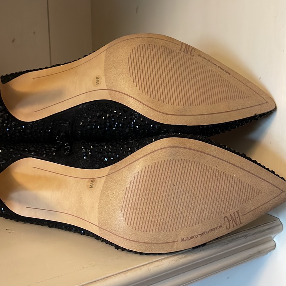 INC rhinestone embellished ankle boots size 9M - Picture 5 of 6